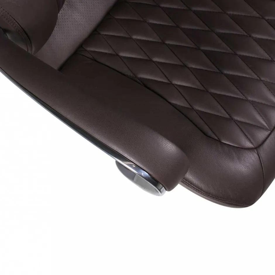 Dunkelbrauner Chefsessel aus Leder - Montigue^Wohnen Sale