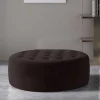 Dunkelbrauner Sitzhocker mit 28 cm Höhe - Anroca^Wohnen Online