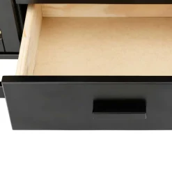 Dunkelbraunes Highboard mit Wiener Geflecht - Santiana^Wohnen New