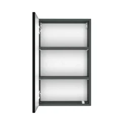 Wohnen Dunkelgraue Badmöbel Kombination - Natarivos (vierteilig)