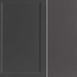 Dunkelgraue Waschkonsole mit Einlassbecken - Novelya^Wohnen New