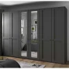 Dunkelgrauer Kleiderschrank 6-türig - Mataram I^Wohnen Best