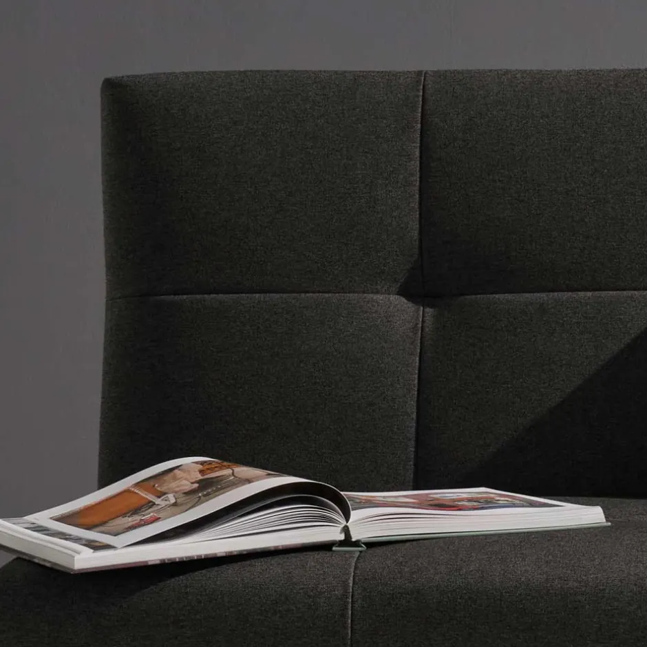 Wohnen Dunkelgraues Faltsofa aus Velours - Jacksons