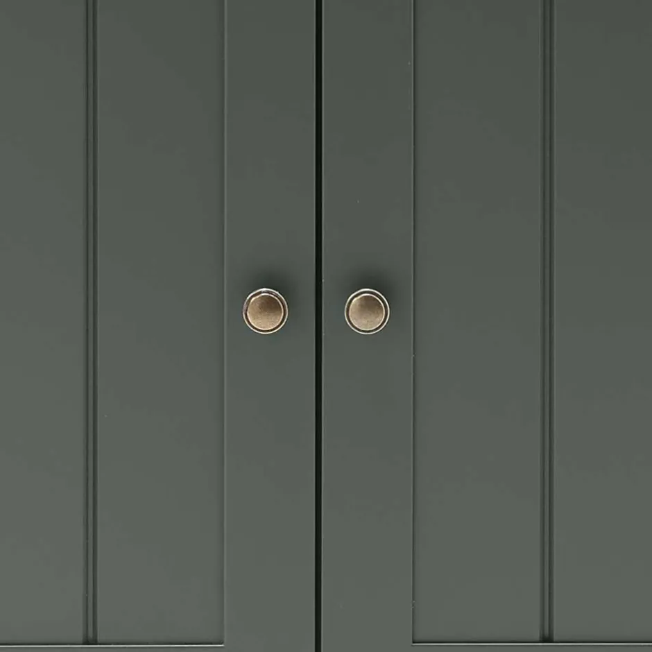 Wohnen Dunkelgrüne Country Möbel Set - Niestov (vierteilig)