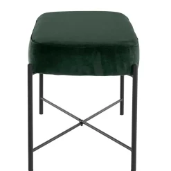 Wohnen Dunkelgrüne Polsterbank aus Samt - Wengton