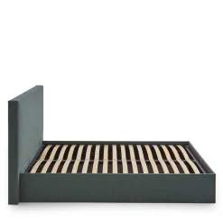 Wohnen Dunkelgrünes Bett mit Bettkasten - Arabos