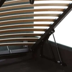 Wohnen Dunkelgrünes Bett mit Bettkasten - Arabos