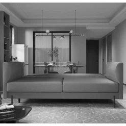 Dunkelrote Schlafcouch mit 140x200 Liegefläche - Giannin^Wohnen New