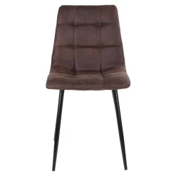 Wohnen Dunkler Eiche Tisch & Stühle in Dunkelbraun - Jovena (siebenteilig)