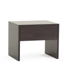 Wohnen Dunkler Nachtschrank Lidoral aus Buche Massivholz