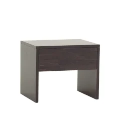 Wohnen Dunkler Nachtschrank Lidoral aus Buche Massivholz