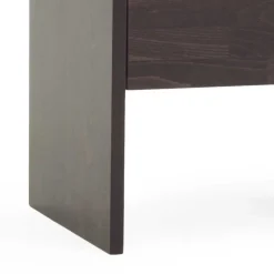 Wohnen Dunkler Nachtschrank Lidoral aus Buche Massivholz