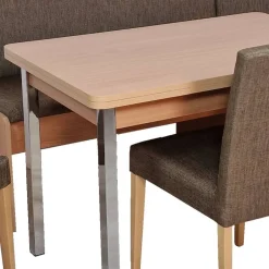 Wohnen Eckbank Tischgruppe mit fünf Sitzplätzen - Buryas (vierteilig)