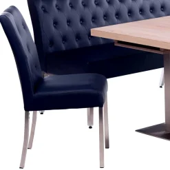 Wohnen Eckbankgruppe in Dunkelblau - Curedo (vierteilig)