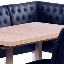 Wohnen Eckbankgruppe in Dunkelblau - Curedo (vierteilig)