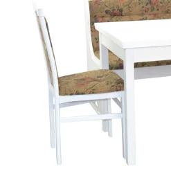 Wohnen Eckbankgruppe in Weiß mit Brauntönen - Penal (vierteilig)