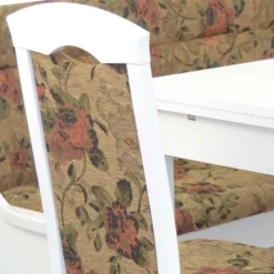 Wohnen Eckbankgruppe in Weiß mit Brauntönen - Penal (vierteilig)