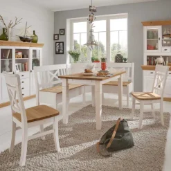 Eckbankgruppe Lugon im Landhausstil (vierteilig)^Wohnen Discount