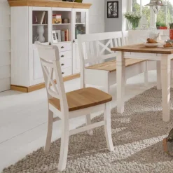 Eckbankgruppe Lugon im Landhausstil (vierteilig)^Wohnen Discount