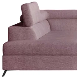 Eckcouch in Altrosa Samtbezug - Gina^Wohnen Discount