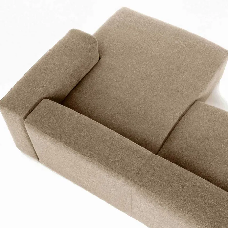 Wohnen Eckcouch Sofalandschaft in Beige Chenille - Ruhnau