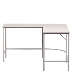 Eckschreibtisch in Hellgrau - Barossio^Wohnen Outlet