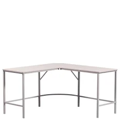 Eckschreibtisch in Hellgrau - Barossio^Wohnen Outlet