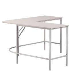 Eckschreibtisch in Hellgrau - Barossio^Wohnen Outlet