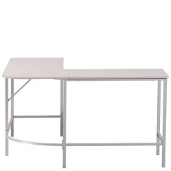 Eckschreibtisch in Hellgrau - Barossio^Wohnen Outlet