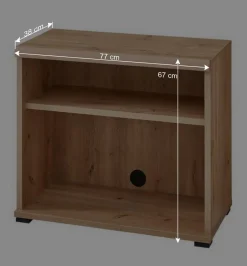 Wohnen Eckschreibtisch teilmassiv - Emly