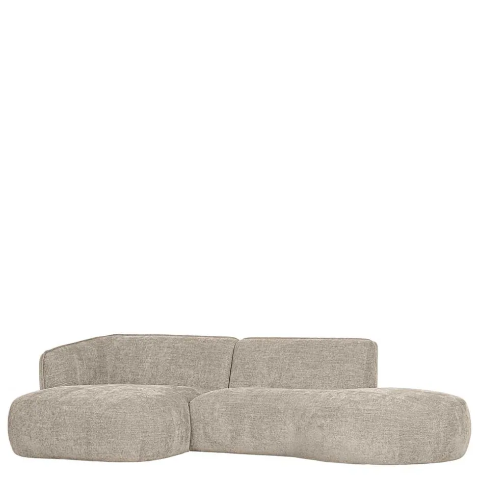 Wohnen Ecksofa in Beige Webstoffbezug - Mauricios