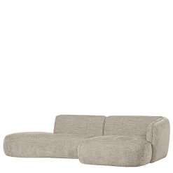 Wohnen Ecksofa in Beige Webstoffbezug - Mauricios
