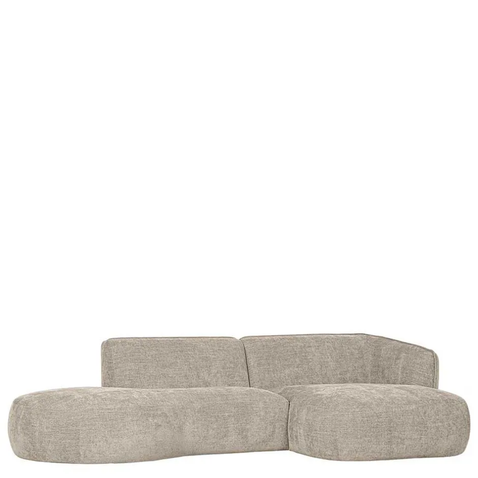 Wohnen Ecksofa in Beige Webstoffbezug - Mauricios