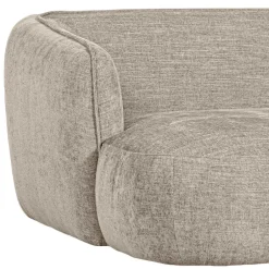 Wohnen Ecksofa in Beige Webstoffbezug - Mauricios