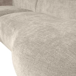 Wohnen Ecksofa in Beige Webstoffbezug - Mauricios