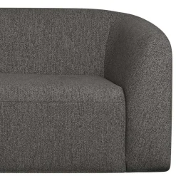 Ecksofa in Schwarzgrau Chenille - Barat^Wohnen Outlet