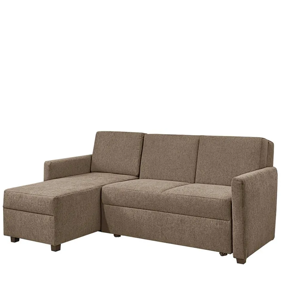 Ecksofa mit Schlaffunktion in Taupe - Movito^Wohnen New