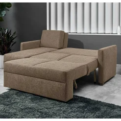 Ecksofa mit Schlaffunktion in Taupe - Movito^Wohnen New