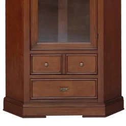 Eckvitrine in Walnussfarben Antik - Istefanio^Wohnen