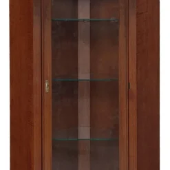 Eckvitrine in Walnussfarben Antik - Istefanio^Wohnen