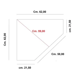 Eckvitrine in Walnussfarben Antik - Istefanio^Wohnen