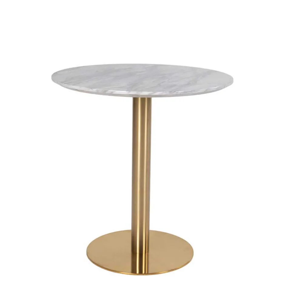 Wohnen Edle Esstischgruppe in Rund - Lion (fünfteilig)