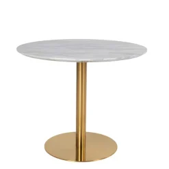 Wohnen Edle Esstischgruppe in Rund - Lion (fünfteilig)