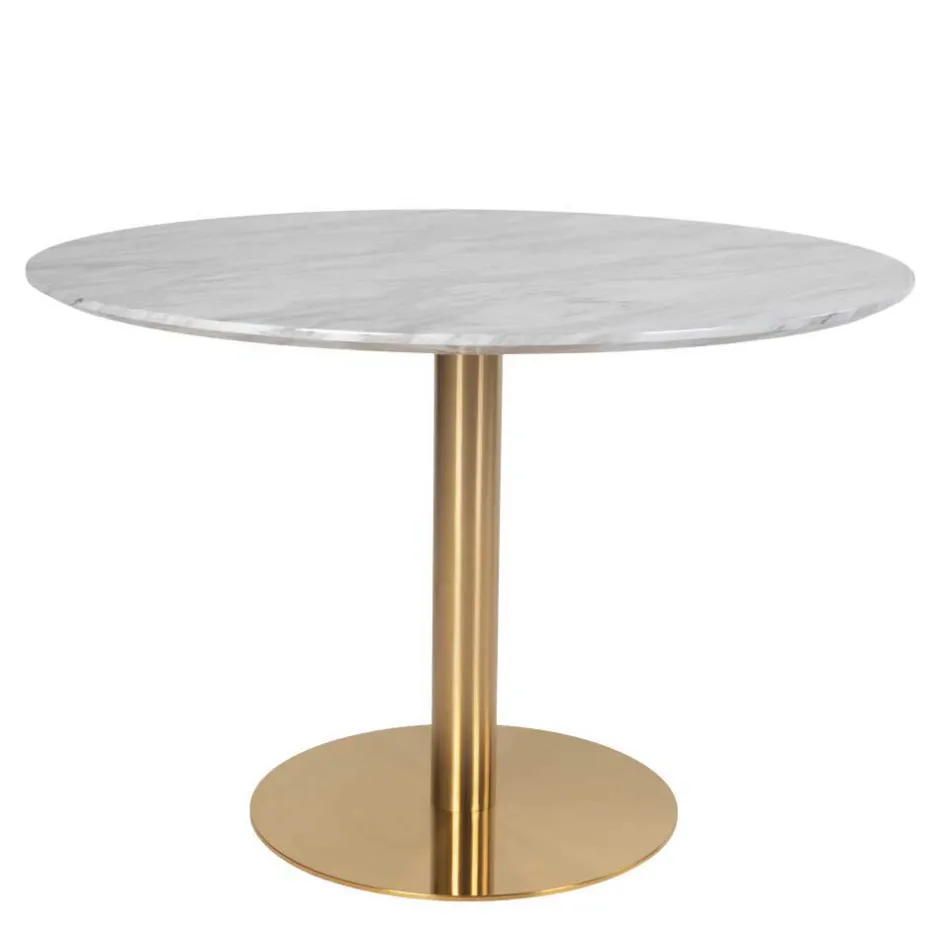 Wohnen Edle Esstischgruppe in Rund - Lion (fünfteilig)