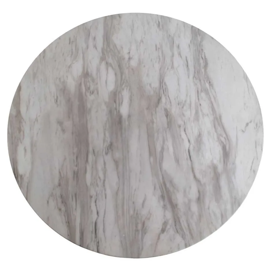 Wohnen Edle Esstischgruppe in Rund - Lion (fünfteilig)