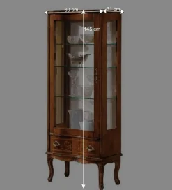 Edle Standvitrine in italienischem Design - Venerdina^Wohnen Best