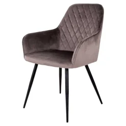 Wohnen Edle Tischgruppe mit Samtsesseln - Dalma (siebenteilig)