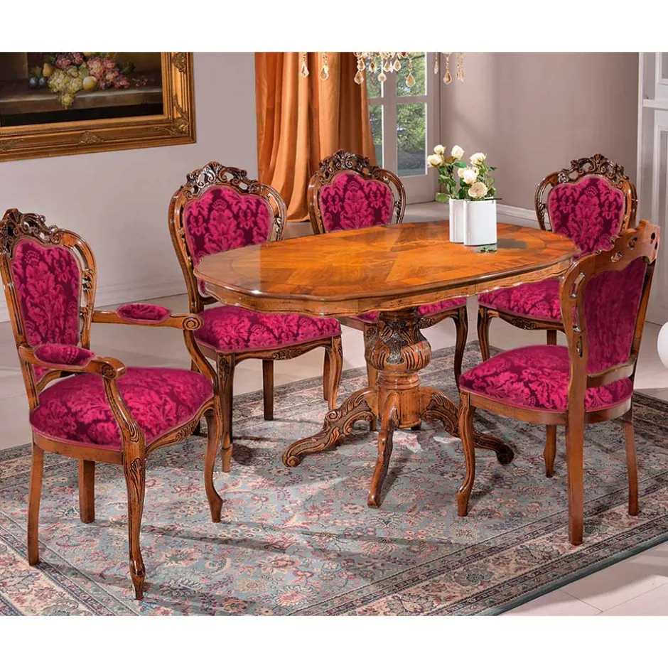 Wohnen Edler Armlehnenstuhl im Barock Stil - Ursanna