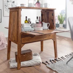 Edler Barschrank aus Sheesham Massivholz - Finaly^Wohnen New