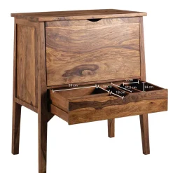 Edler Barschrank aus Sheesham Massivholz - Finaly^Wohnen New